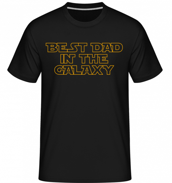 Nejlepší táta In The Galaxy -  Shirtinator tričko pro pány - Černá - Napřed