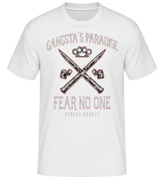 Gangsterský ráj -  Shirtinator tričko pro pány - Bílá - Napřed
