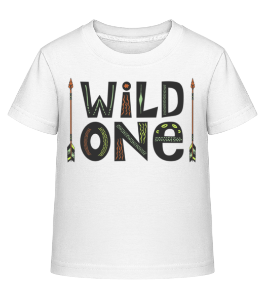 Wild One - Dĕtské Shirtinator tričko - Bílá - Napřed