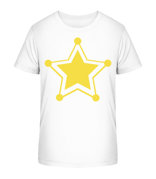Star Icon Yellow - Detské Bio tričko Stanley Stella - Bílá - Napřed