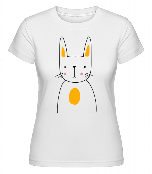 Cute Rabbit -  Shirtinator tričko pro dámy - Bílá - Napřed