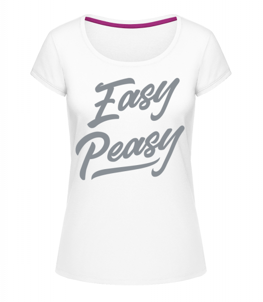 Easy Peasy - Megan dámské tričko s kulatým výstřihem - Bílá - Napřed