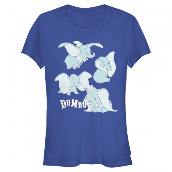 Disney Classics - Dumbo - Dumbo Pink s - Dámské Tričko - Královská modrá - Napřed