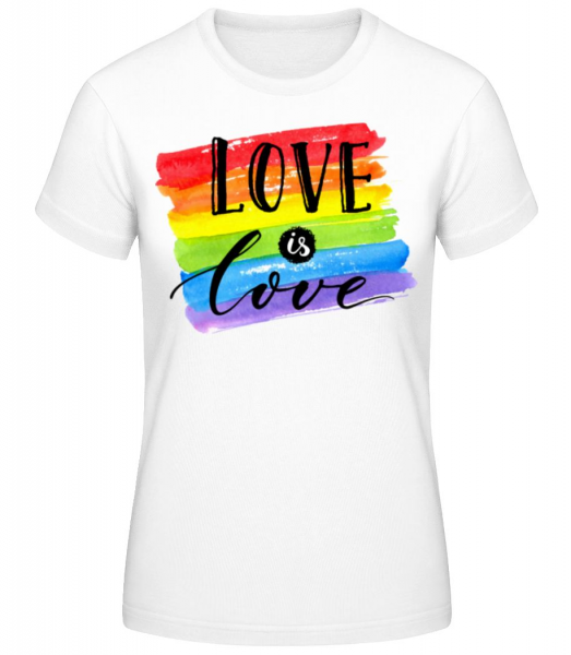 Love Is Love - Dámské basic tričko - Bílá - Napřed