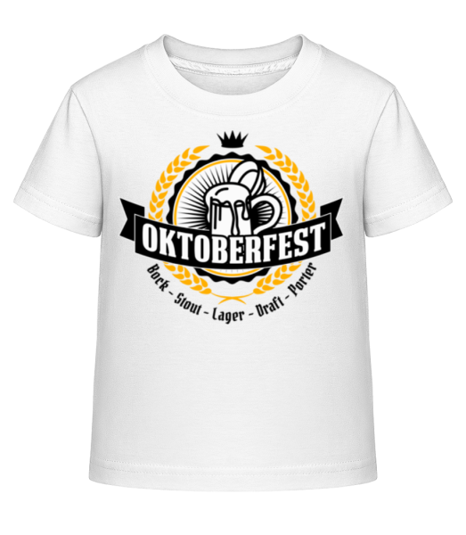 Oktoberfest Maß - Dĕtské Shirtinator tričko - Bílá - Napřed
