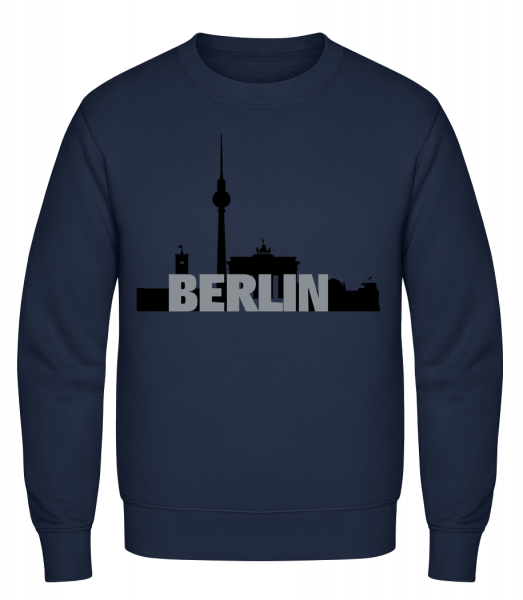 Berlin Germany - Klasická mikina sg - Namořnická modrá - Napřed