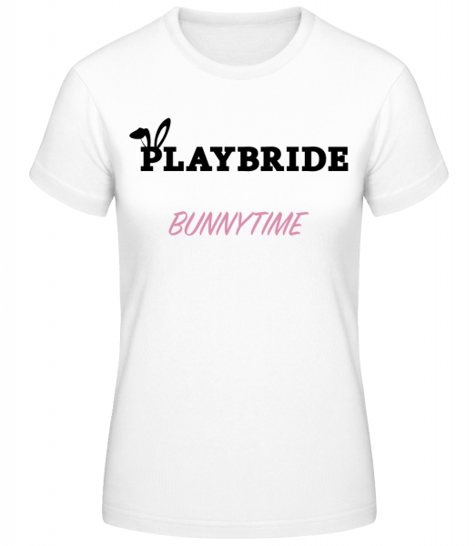 Playbride Bunnytime - Dámské basic tričko - Bílá - Napřed