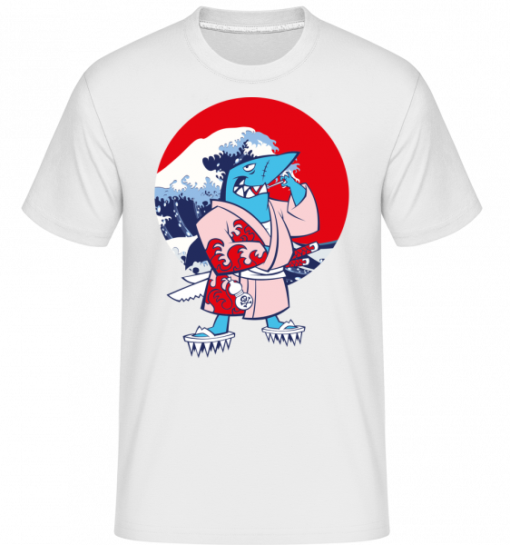 Shark Warrior -  Shirtinator tričko pro pány - Bílá - Napřed