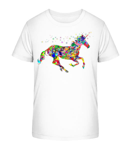 geometrie Unicorn - Detské Bio tričko Stanley Stella - Bílá - Napřed