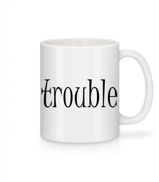 Trouble Makers Partner - Keramický hrnek - Bílá - Napřed