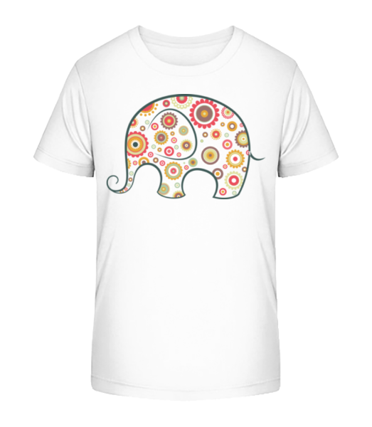 Elephant Kids Comic - Detské Bio tričko Stanley Stella - Bílá - Napřed
