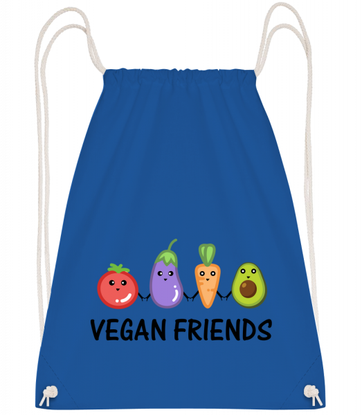 Vegan Friends - Drawstring batoh se šňůrkami - Královská modrá - Napřed