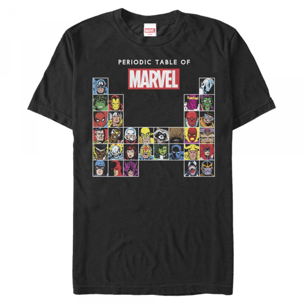Marvel - Skupina Periodic - Pánské Tričko - Černá - Napřed