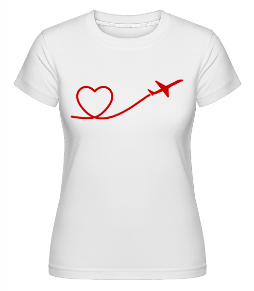 Heart Flyer -  Shirtinator tričko pro dámy - Bílá - Napřed