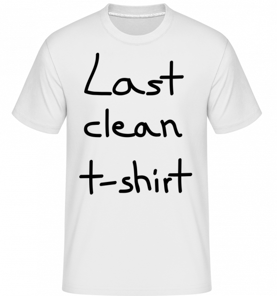 Poslední čisté tričko -  Shirtinator tričko pro pány - Bílá - Napřed
