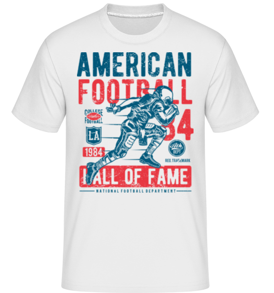 American Football -  Shirtinator tričko pro pány - Bílá - Napřed