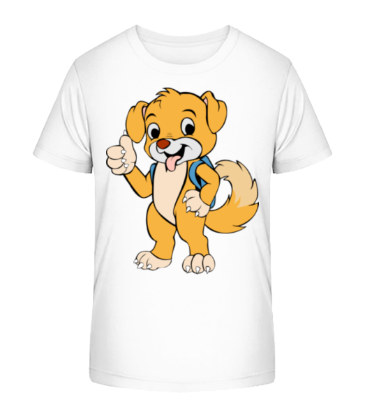 Cute Dog se sáčkem - Detské Bio tričko Stanley Stella - Bílá - Napřed