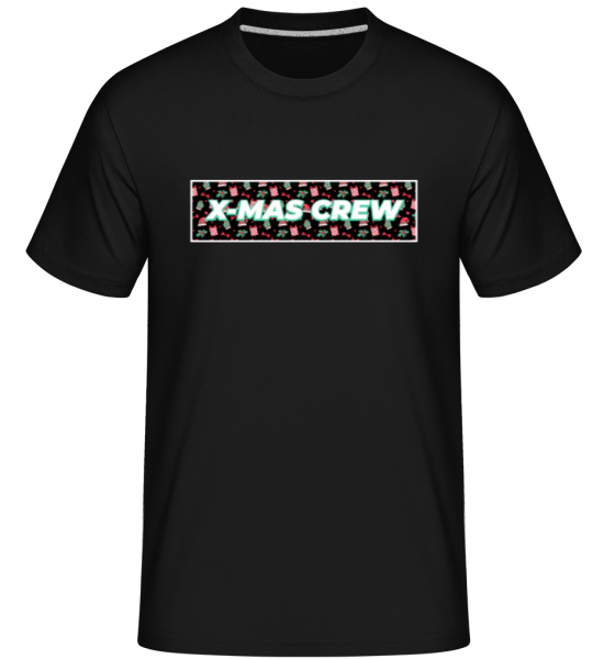 X Mas Crew -  Shirtinator tričko pro pány - Černá - Napřed