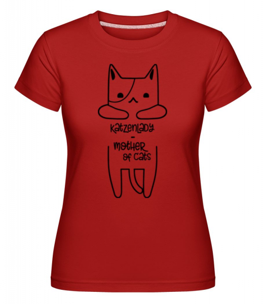  Shirtinator tričko pro dámy - Červená - Napřed