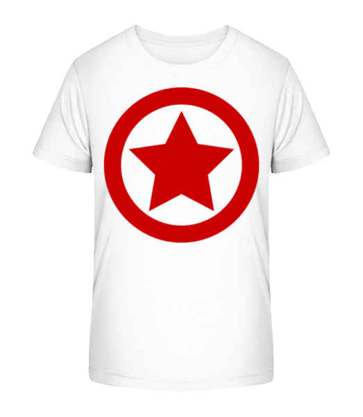 Hvězda Icon Red - Detské Bio tričko Stanley Stella - Bílá - Napřed