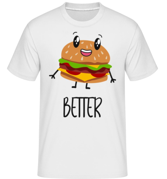 Better Together Burger -  Shirtinator tričko pro pány - Bílá - Napřed