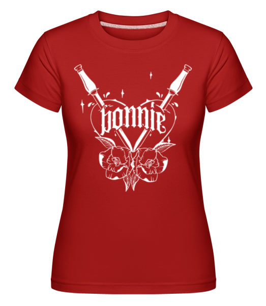 Bonnie -  Shirtinator tričko pro dámy - Červená - Napřed