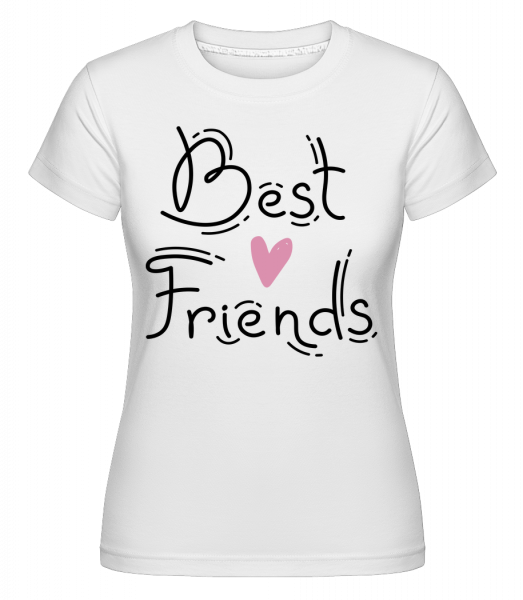 Nejlepší přátelé -  Shirtinator tričko pro dámy - Bílá - Napřed