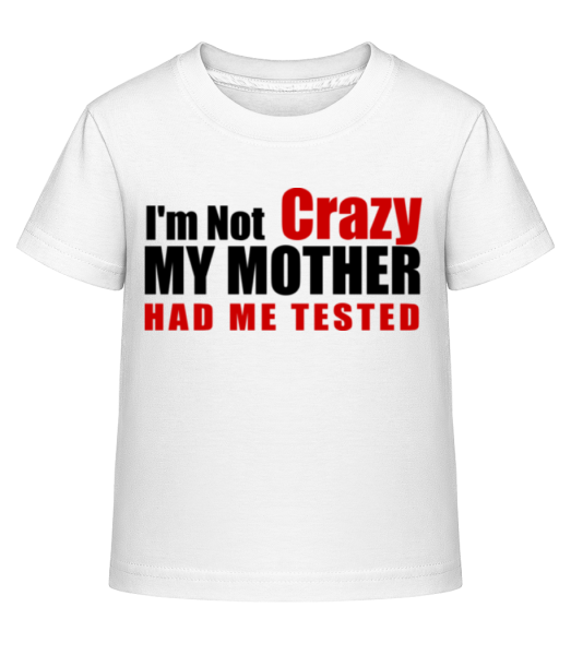 Crazy Tested - Dĕtské Shirtinator tričko - Bílá - Napřed