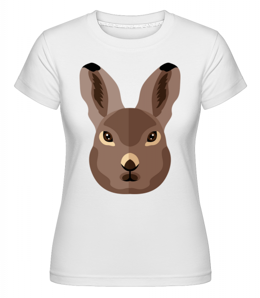Bunny Comic Stín -  Shirtinator tričko pro dámy - Bílá - Napřed