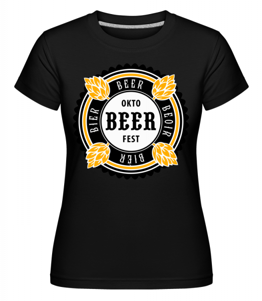 Oktobeer Fest -  Shirtinator tričko pro dámy - Černá - Napřed