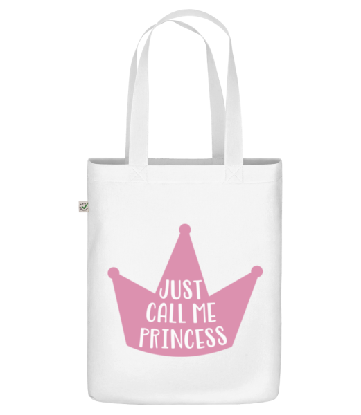 Call Me Princess - Organická taška - Bílá - Napřed