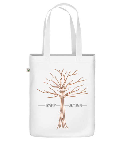 Lovely Autumn - Organická taška - Bílá - Napřed