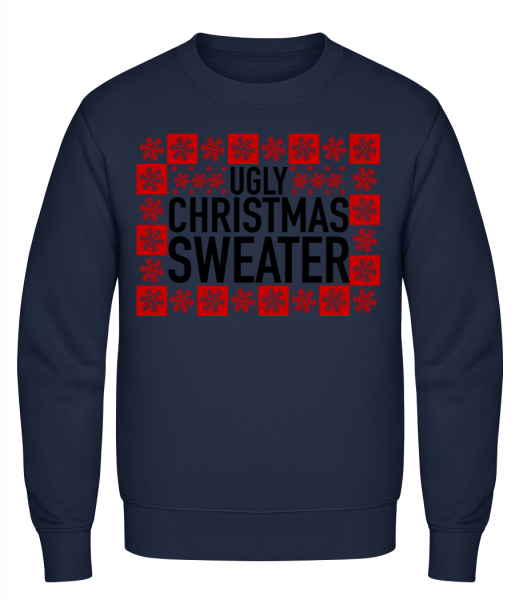 Ugly Christmas Sweater - Pánská mikina - Namořnická modrá - Napřed