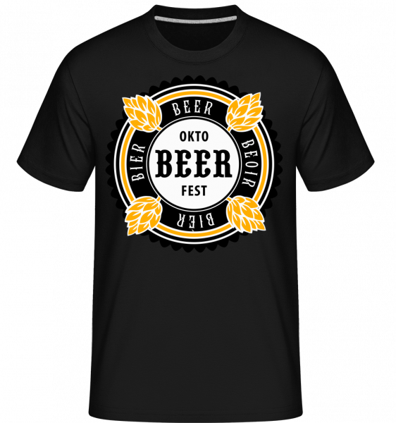 Oktobeer Fest -  Shirtinator tričko pro pány - Černá - Napřed