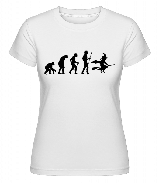 Halloween Evolution -  Shirtinator tričko pro dámy - Bílá - Napřed