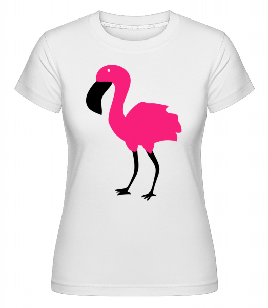 Flamingo Comic Kids -  Shirtinator tričko pro dámy - Bílá - Napřed