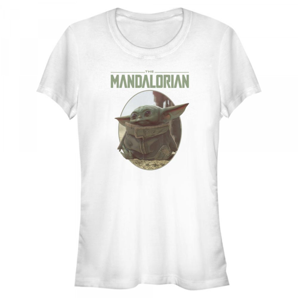 Star Wars - Mandalorian - The Child The Look - Dámské Tričko - Bílá - Napřed