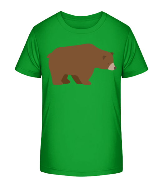 Sad Bear - Detské Bio tričko Stanley Stella - Zelená - Napřed
