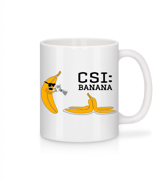 CSI Banana - Keramický hrnek - Bílá - Napřed