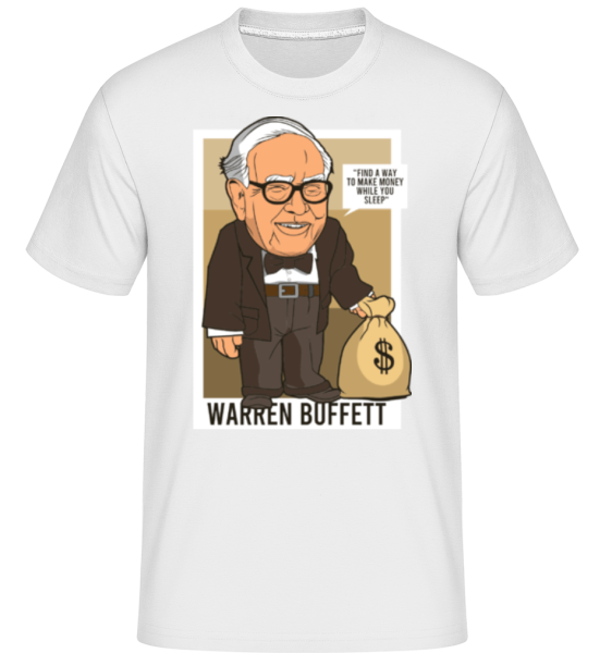 Warren Buffet Up Carl -  Shirtinator tričko pro pány - Bílá - Napřed