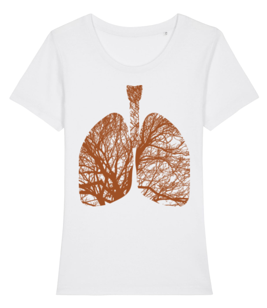 strom Plíce - Dámské bio tričko Stanley Stella - Bílá - Napřed