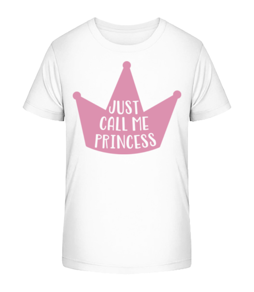 Call Me Princess - Detské Bio tričko Stanley Stella - Bílá - Napřed