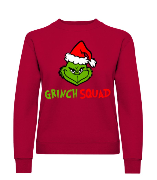 Grinch Squad - Dámská mikina - Červená - Napřed
