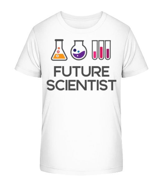 Future Scientist - Detské Bio tričko Stanley Stella - Bílá - Napřed