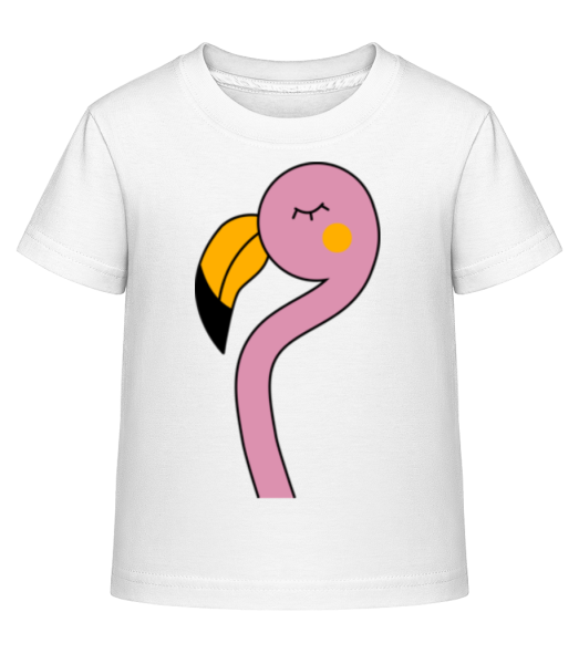 Cute Flamingo - Dĕtské Shirtinator tričko - Bílá - Napřed
