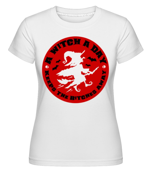 Witch A Day -  Shirtinator tričko pro dámy - Bílá - Napřed