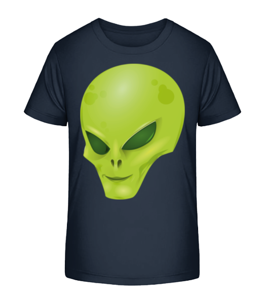 Alien Head - Detské Bio tričko Stanley Stella - Namořnická modrá - Napřed