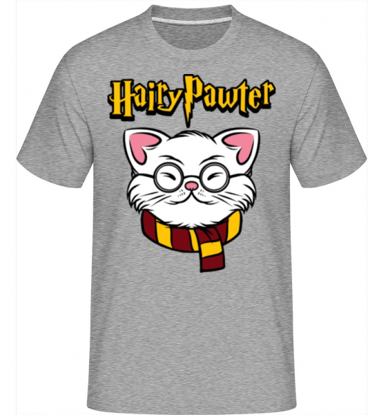 Hairy Pawter -  Shirtinator tričko pro pány - Melírově šedá - Napřed