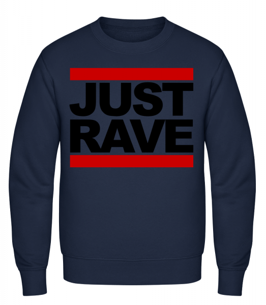 Just Rave Logo - Klasická mikina sg - Namořnická modrá - Napřed