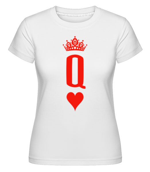 Poker Queen -  Shirtinator tričko pro dámy - Bílá - Napřed